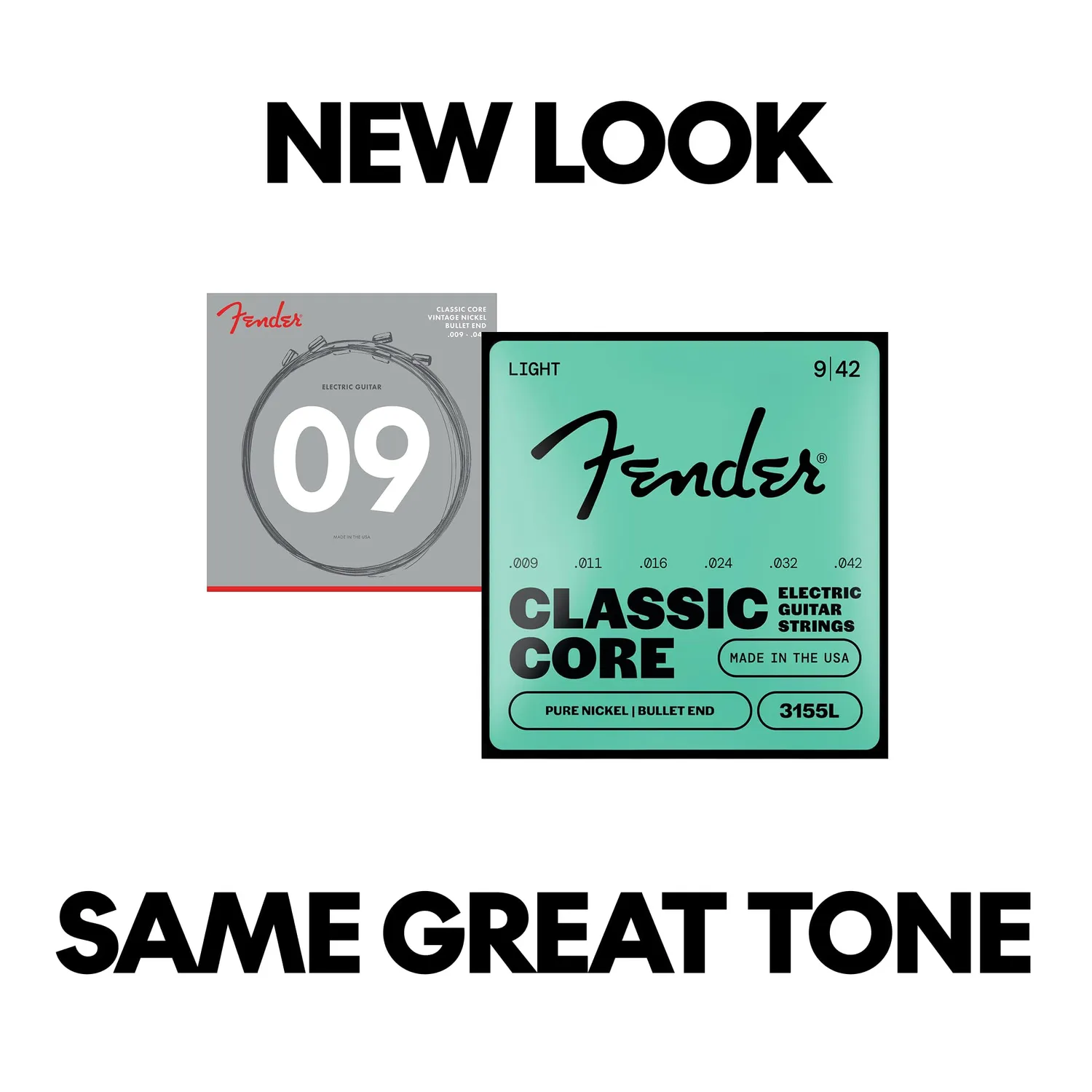 Fender Classic Core corde elettrica 009-042 Bullet End nickel 3pz