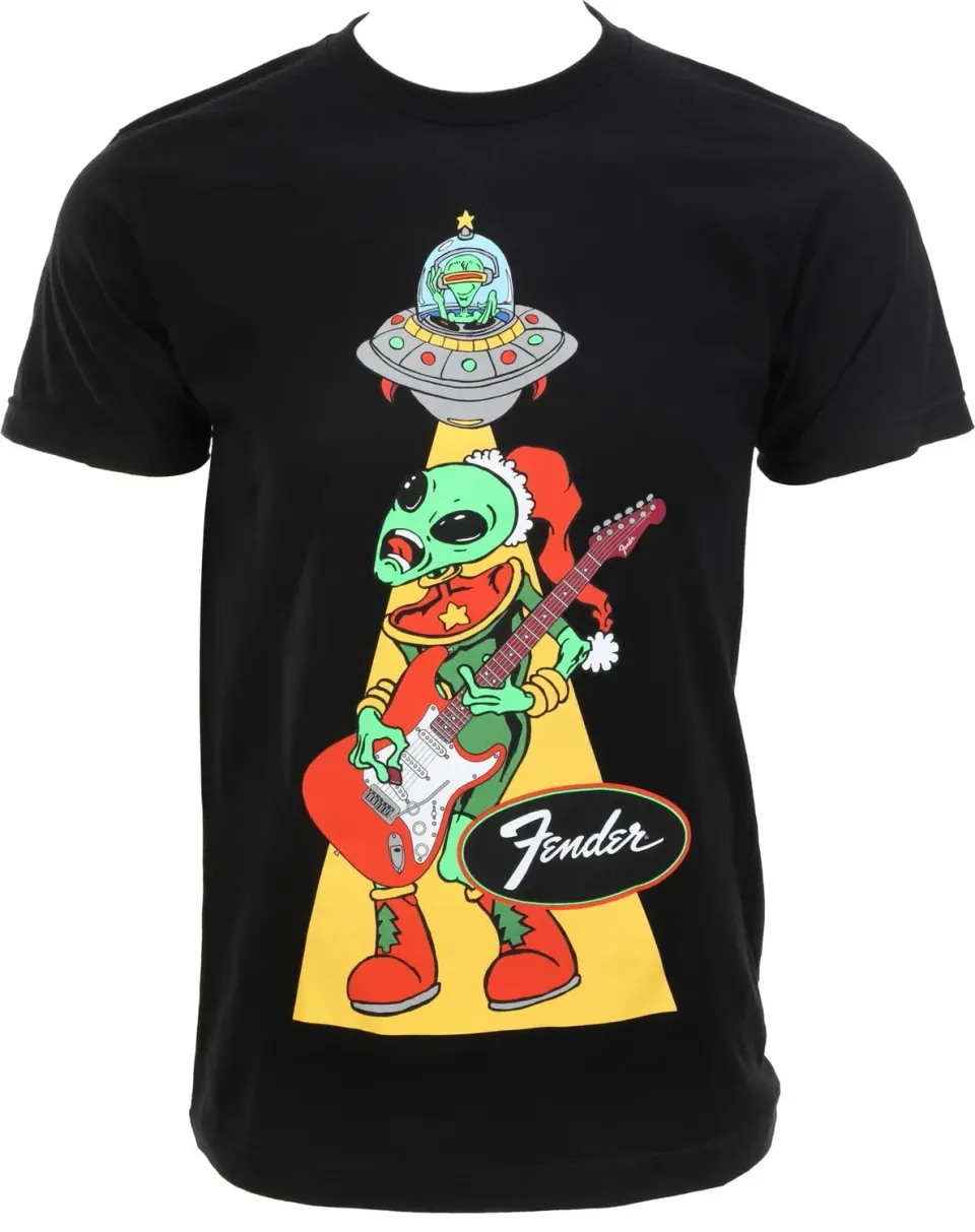 Fender Alien Ugly Christmas maglietta taglia M cotone