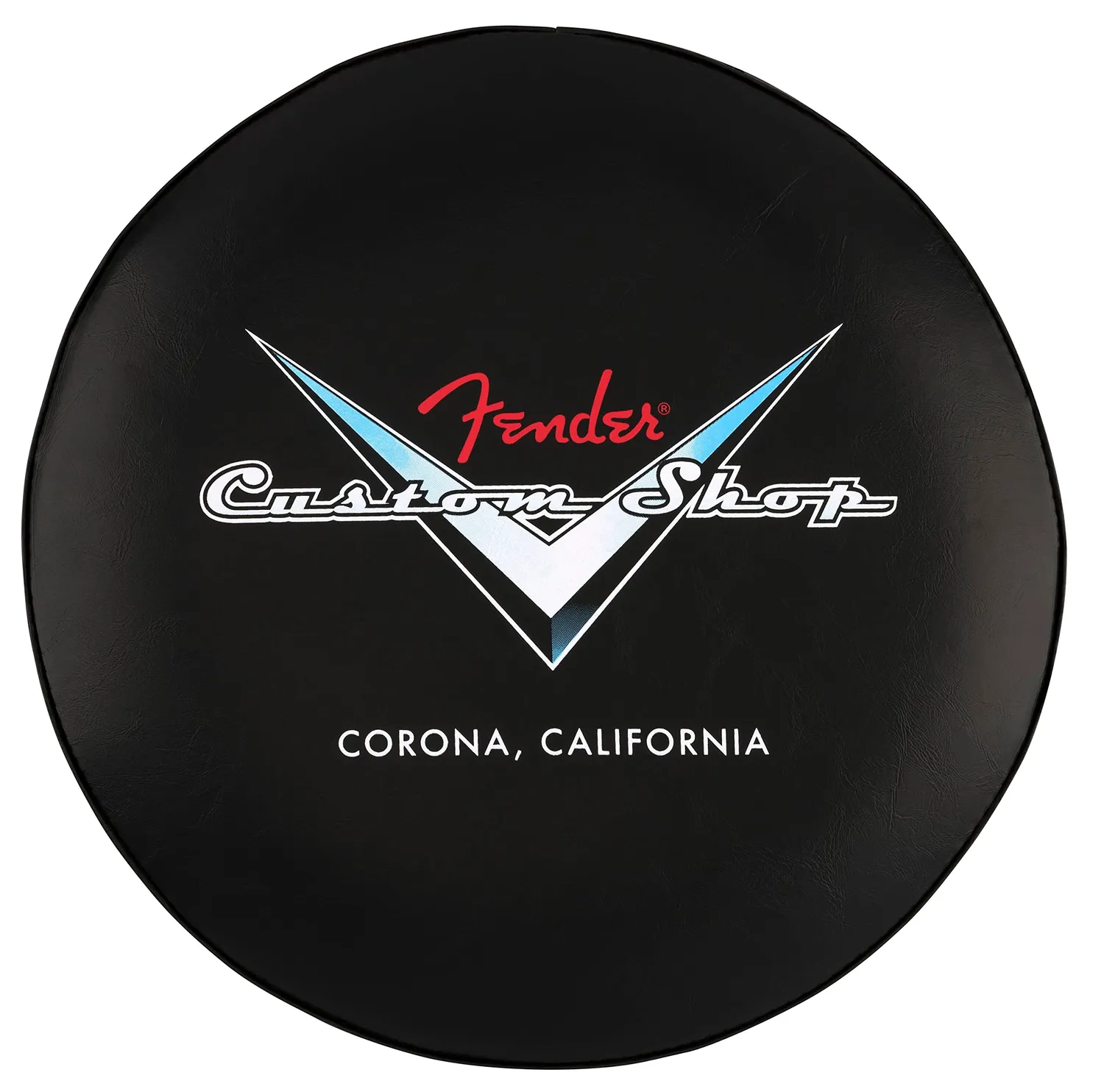 Fender Custom Shop sgabello girevole 24" imbottito chevron nero