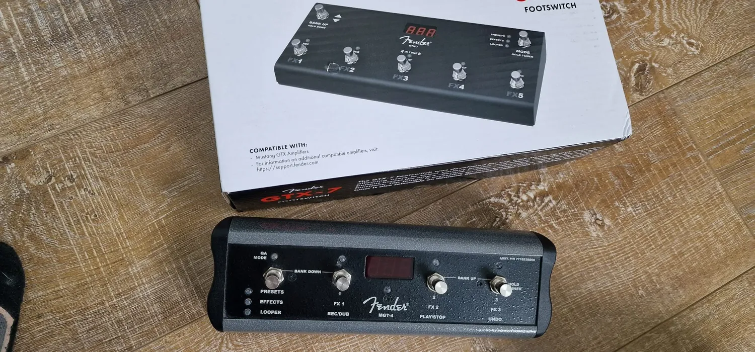 Fender GTX-7 Pedaliera Footswitch Mustang GTX 7 Tasti