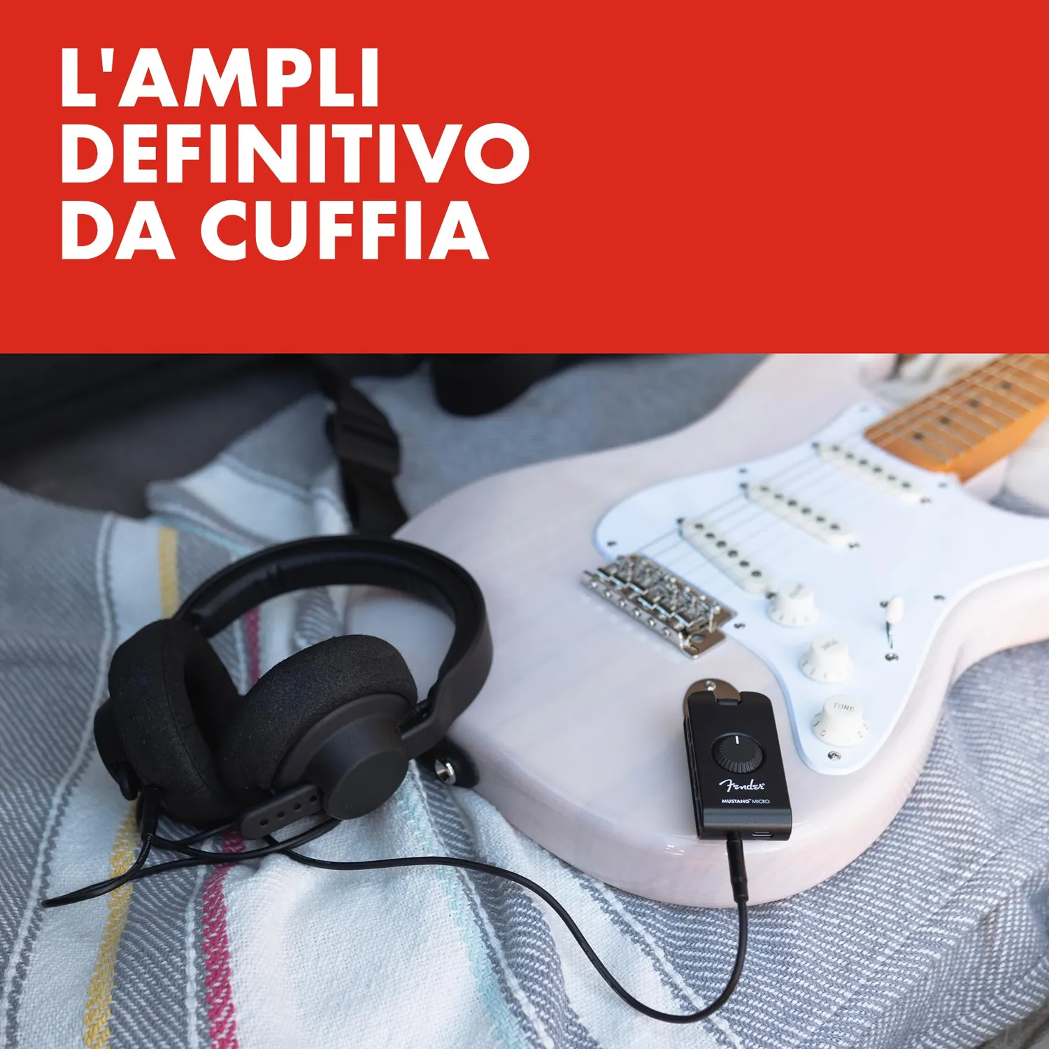 Fender Mustang Micro amplificatore cuffie Bluetooth USB
