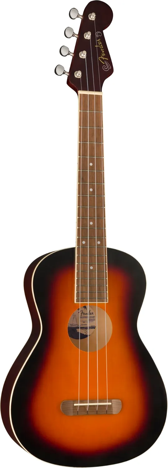 Fender Avalon ukulele tenore sunburst 2 colori tiglio