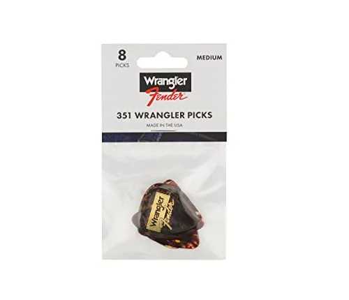 Fender Wrangler 351 plettri chitarra tartarugati 8 pezzi