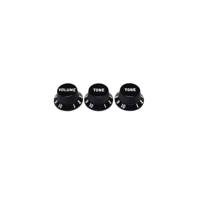 Fender Strat manopole volume tono nere set 3 pezzi
