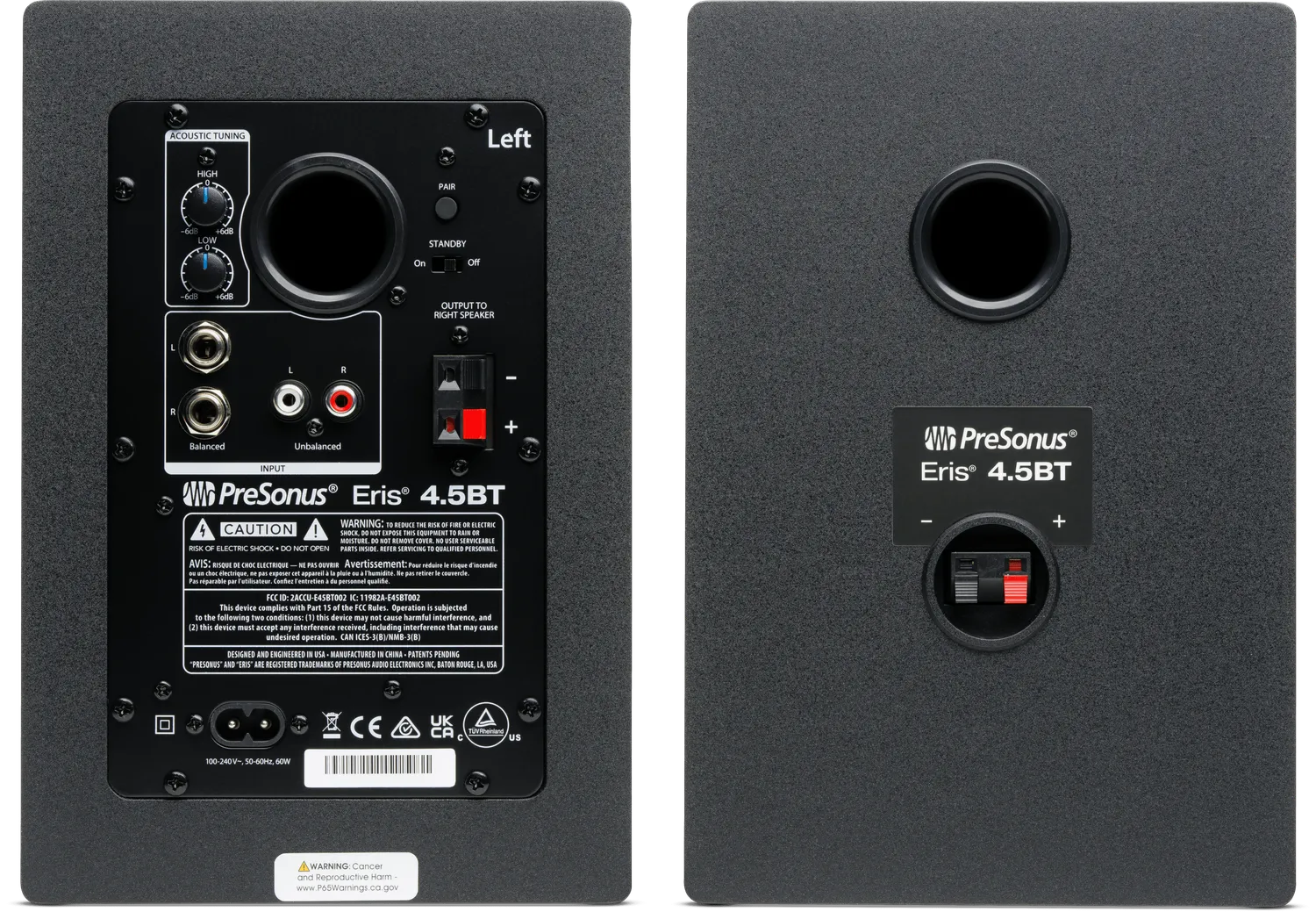 PreSonus Eris 4.5BT 2nd Gen monitor Bluetooth coppia nera 4.5"