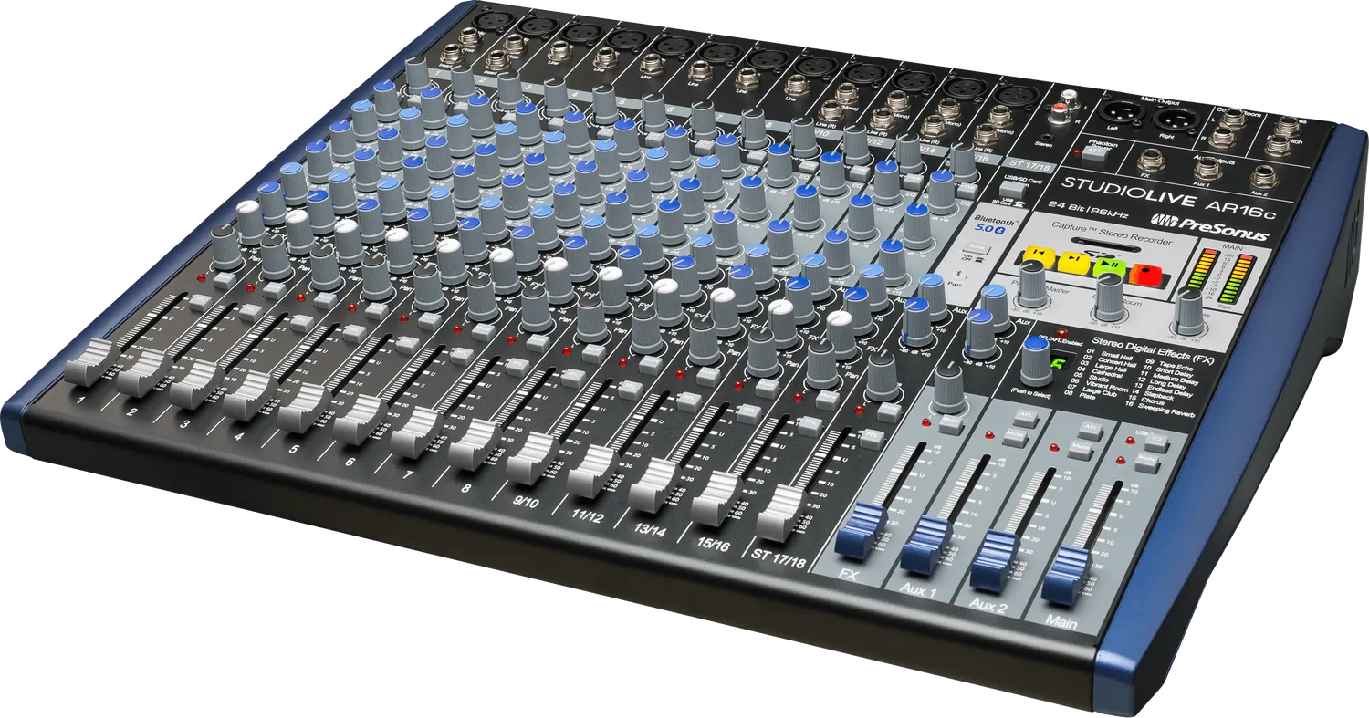 PreSonus StudioLive AR16c mixer analogico 16 canali USB