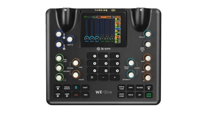 iCON WeLive interfaccia audio portatile per creator streaming