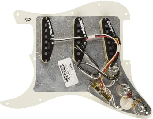 Fender Tex-Mex battipenna Stratocaster precablato parchment 11 fori