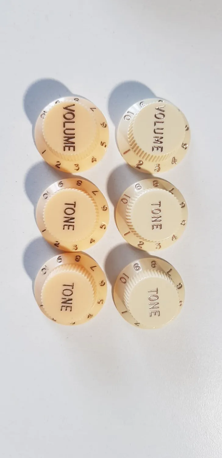 Fender Strat manopole volume tono nere set 3 pezzi