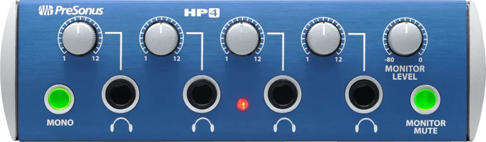 PreSonus HP4 amplificatore cuffie 4 canali da studio