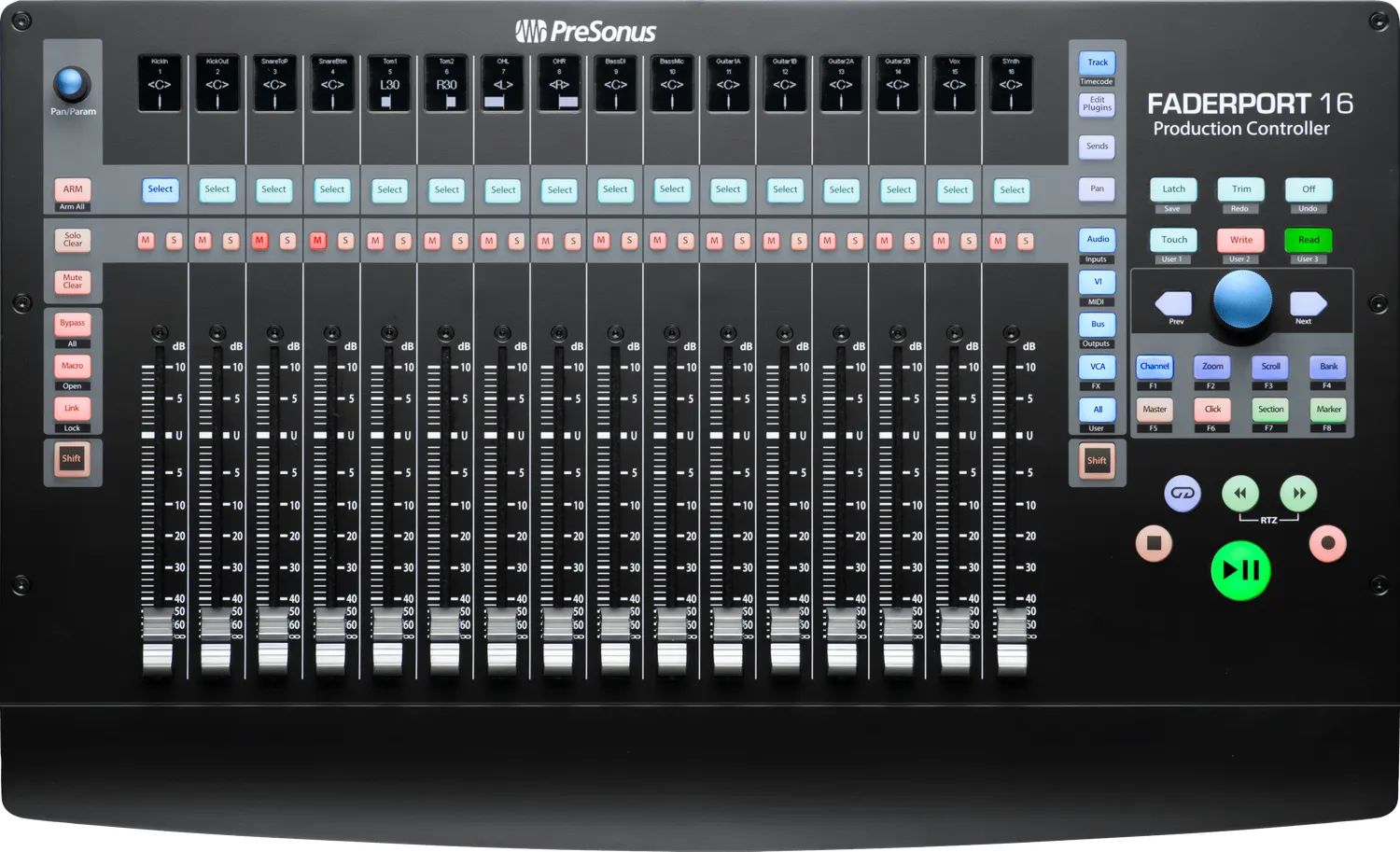 PreSonus FaderPort 16 controller DAW 16 fader motorizzati EU