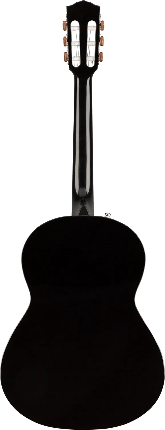 Fender CN-60S chitarra classica nylon nera top massello