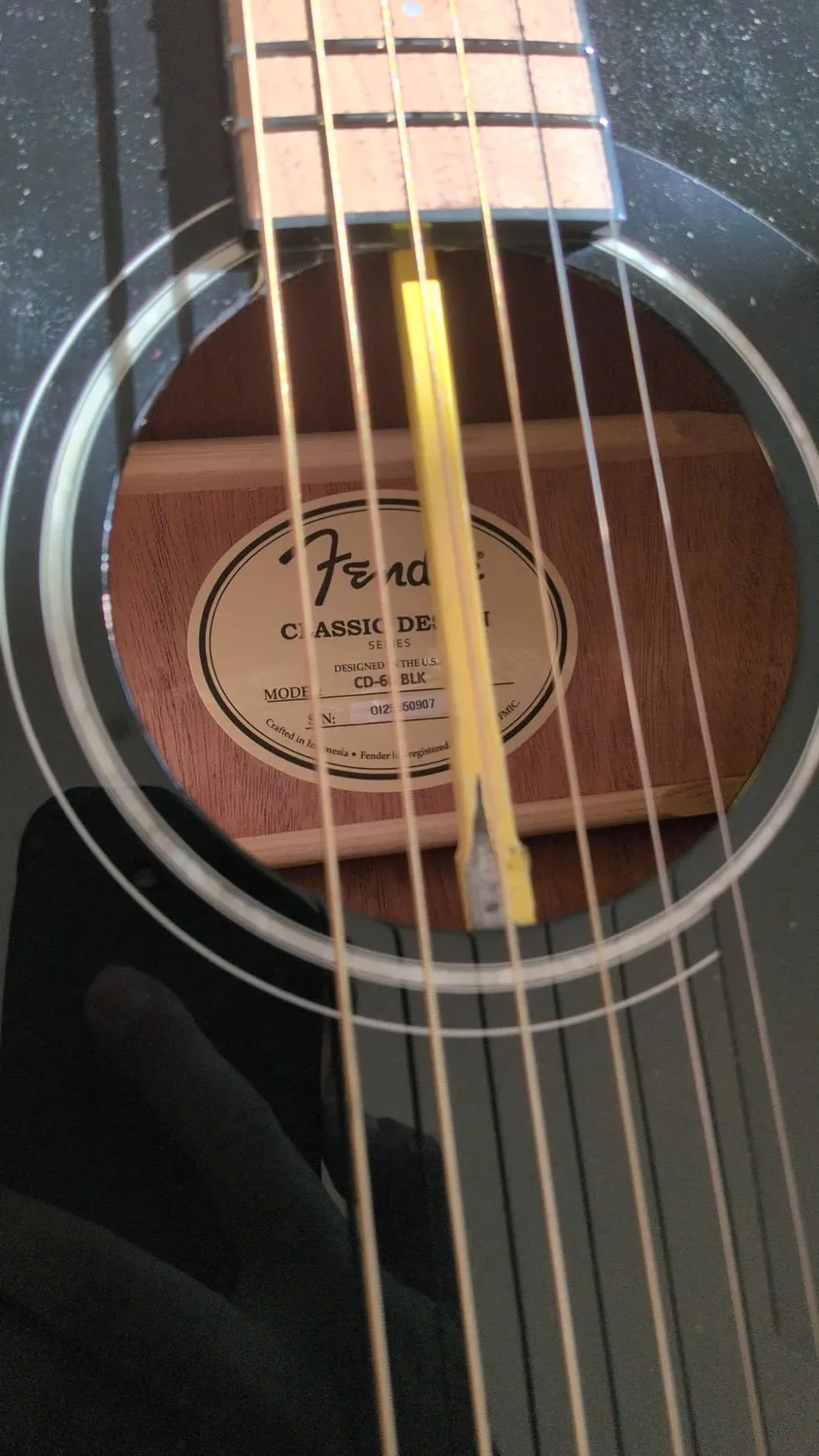 Fender CD-60 chitarra acustica dreadnought nera
