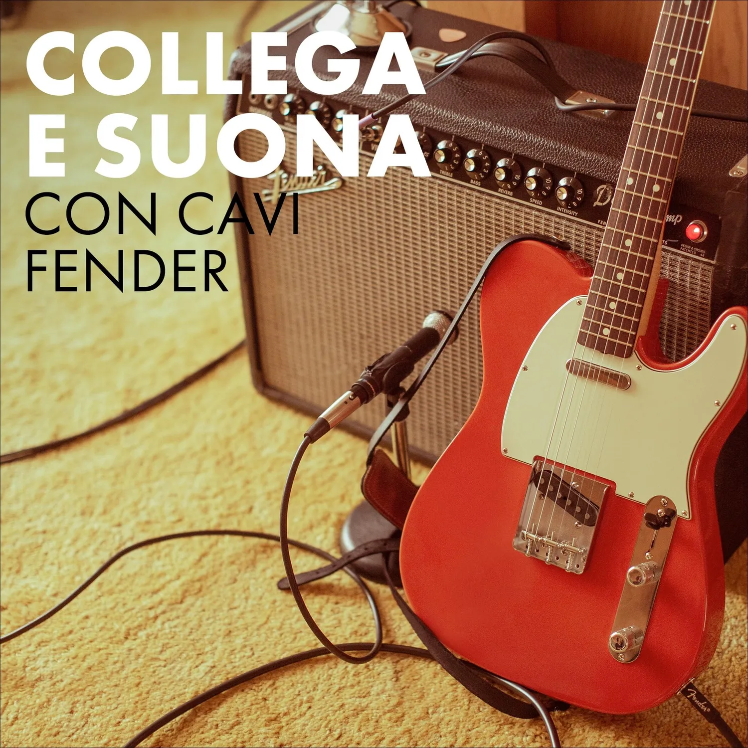 Fender Contour cavo strumento 3m blu Daphne jack dritti