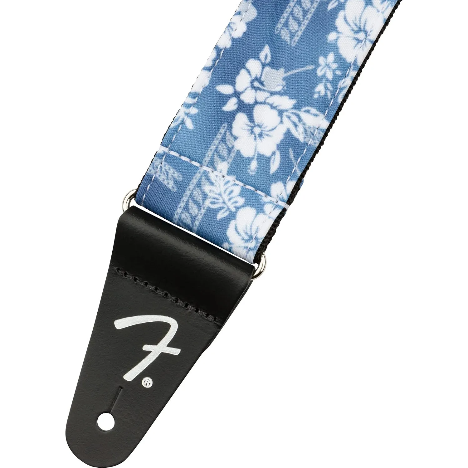 Fender Hawaiian tracolla chitarra 5 cm blu floreale