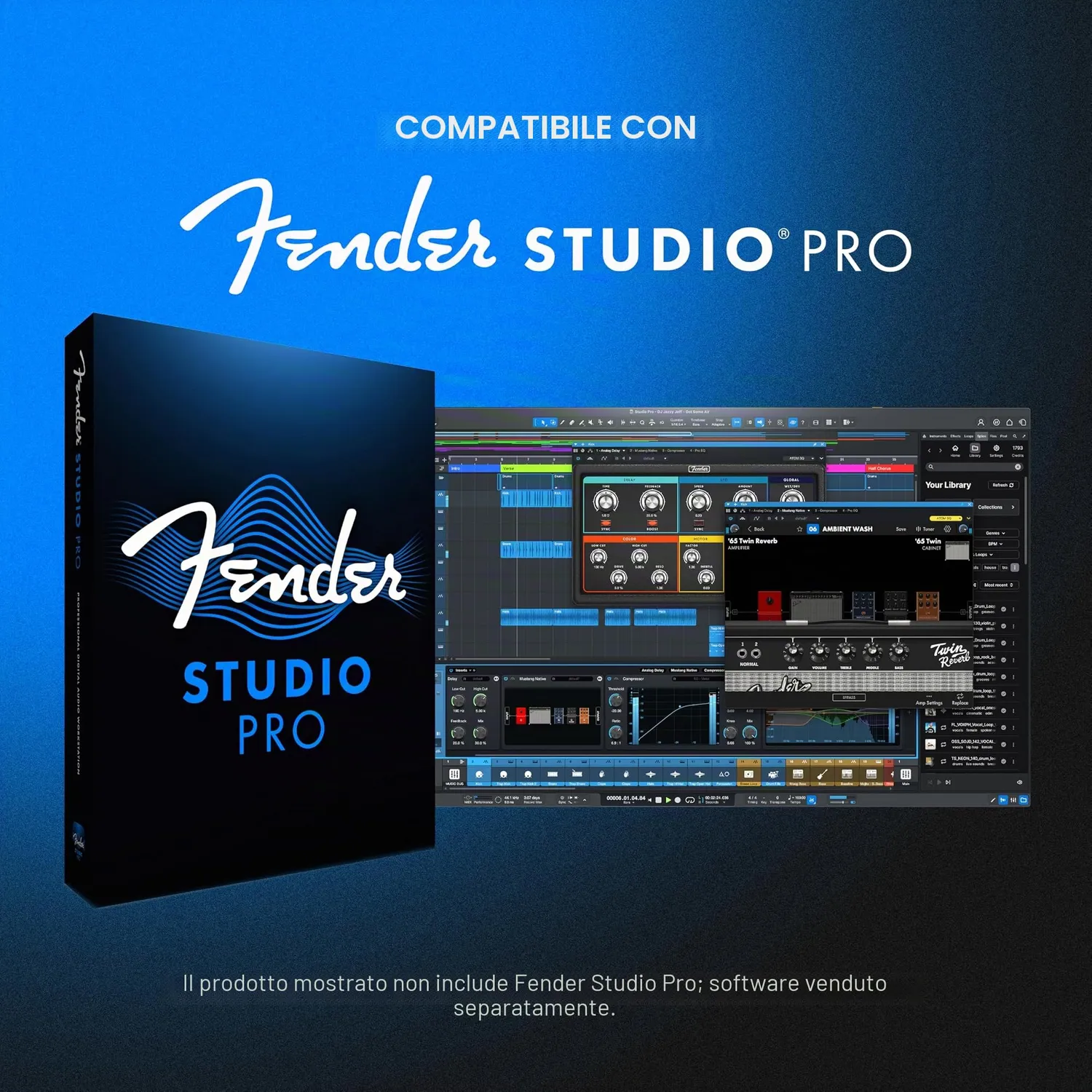 Fender Quantum LT2 interfaccia audio USB-C bassa latenza