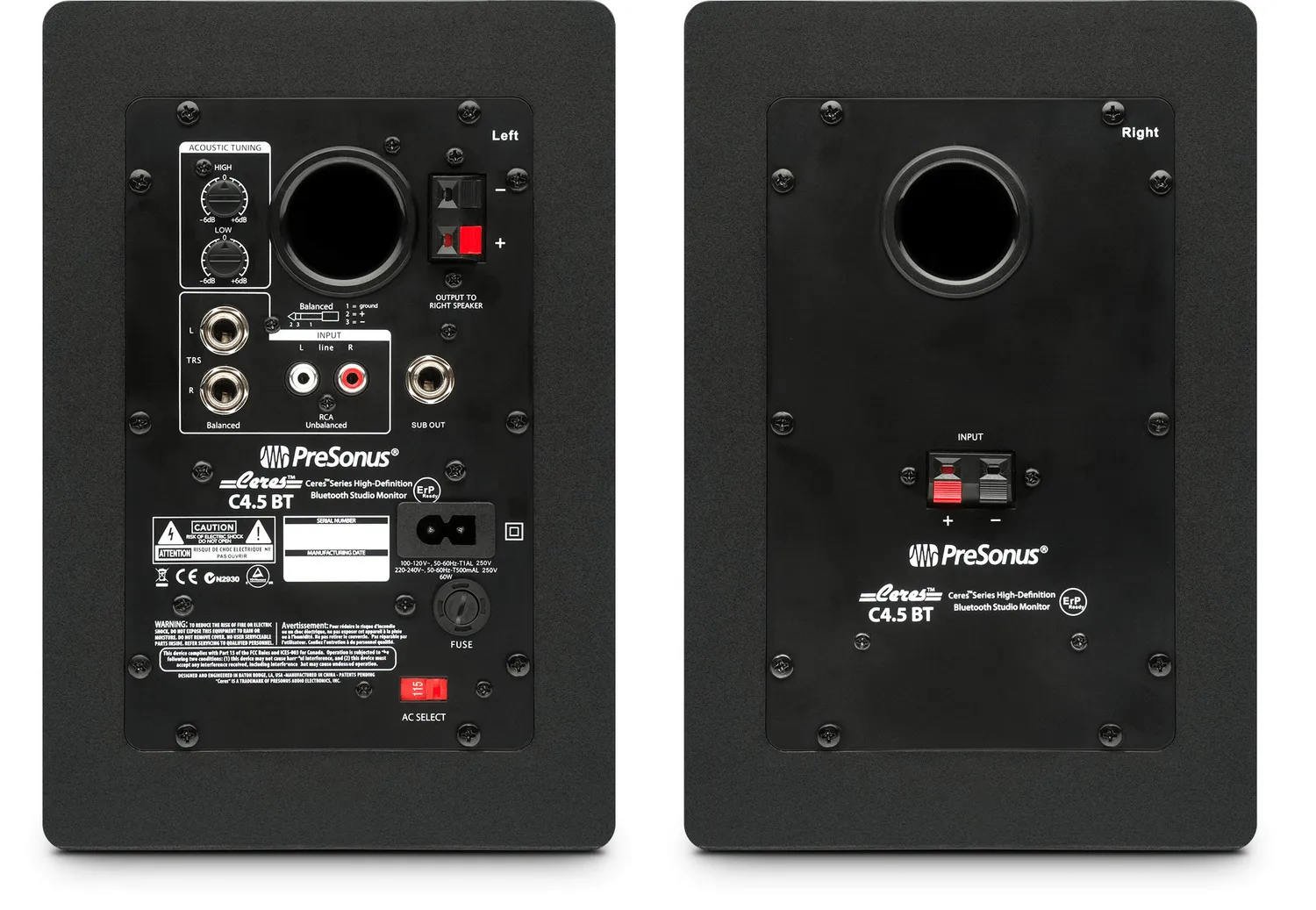 PreSonus Ceres 4.5 BT monitor bluetooth coppia