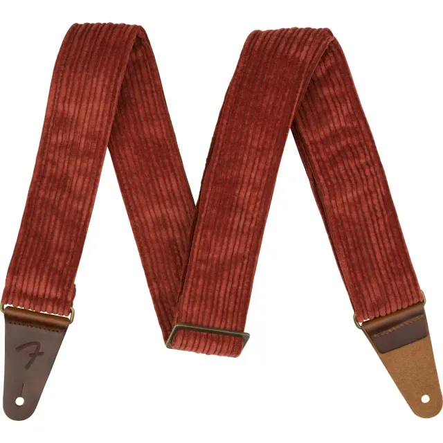 Fender Corduroy tracolla chitarra velluto rossa taglia unica