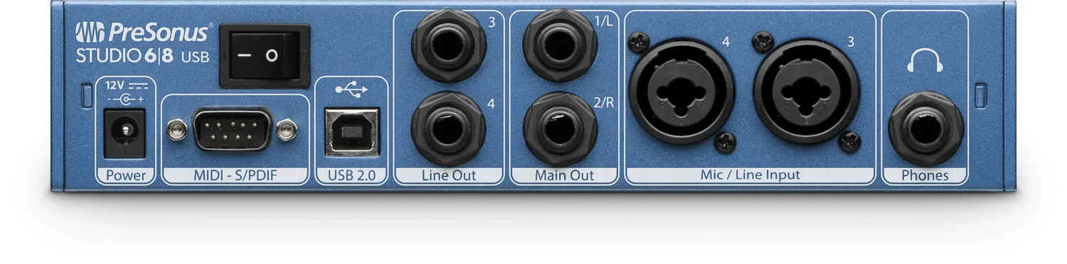 PreSonus Studio 68 scheda audio USB 4 ingressi