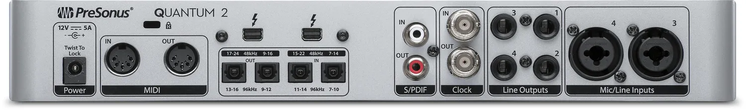 PreSonus Quantum 2 scheda audio Thunderbolt 22x24