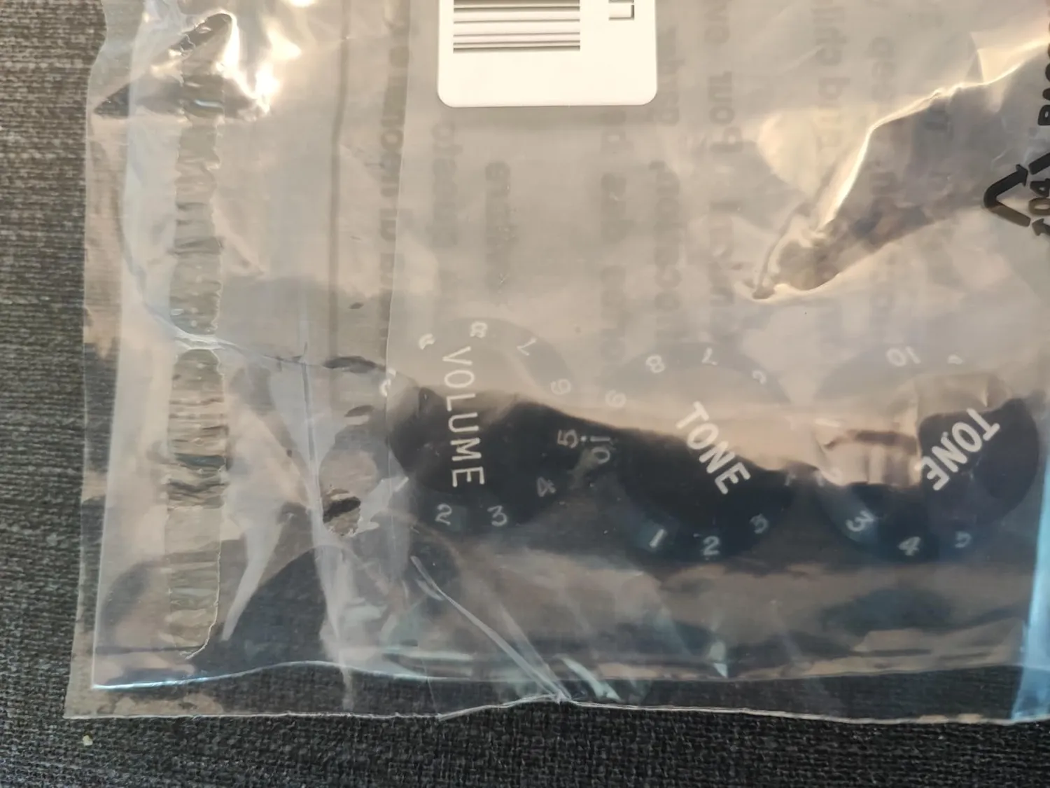 Fender Strat manopole volume tono nere set 3 pezzi