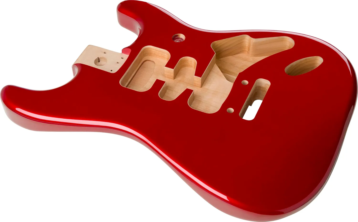 Fender Deluxe Stratocaster HSH corpo chitarra Candy Apple Red ontano