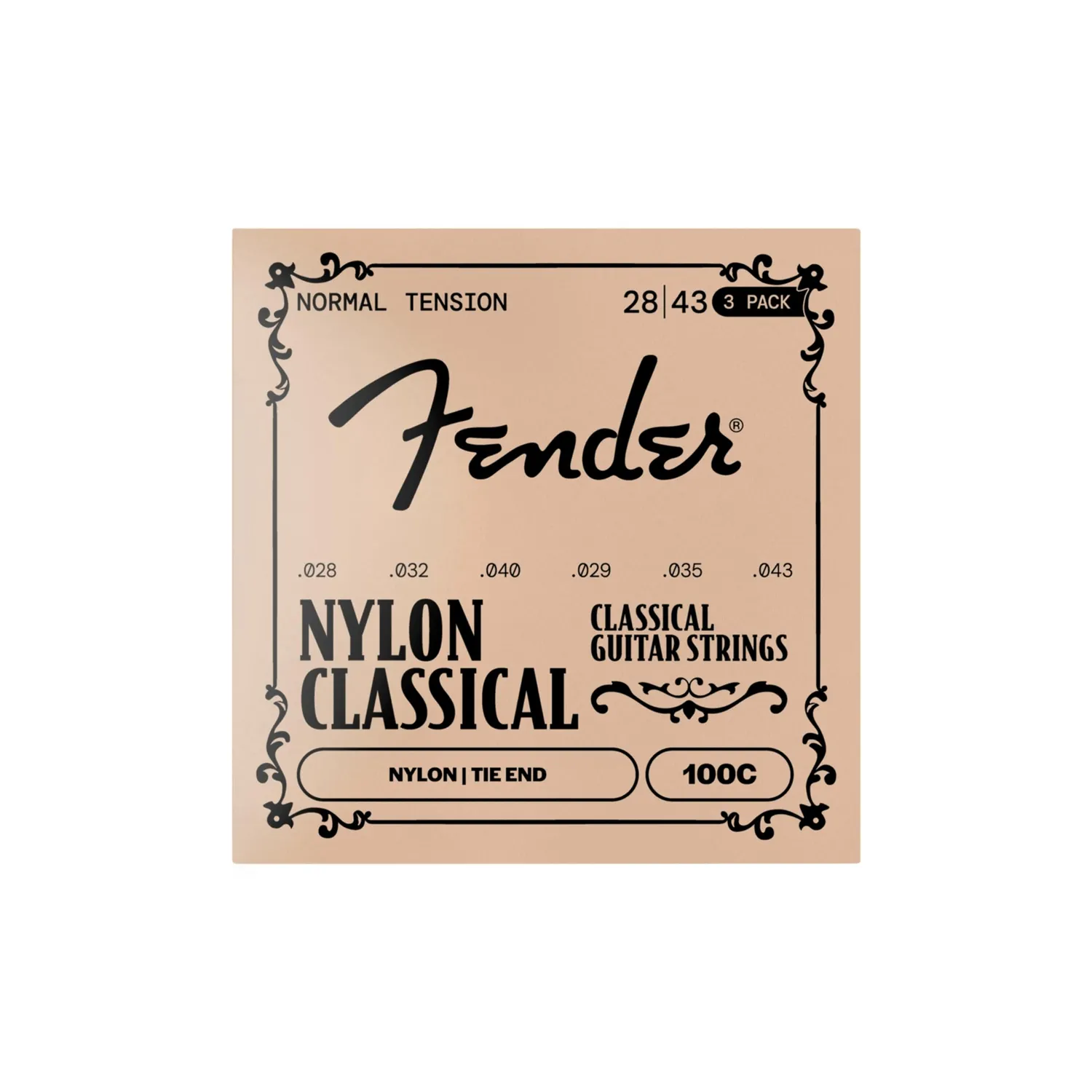 Fender 130C Corde Nylon Classica Ball End 28-42