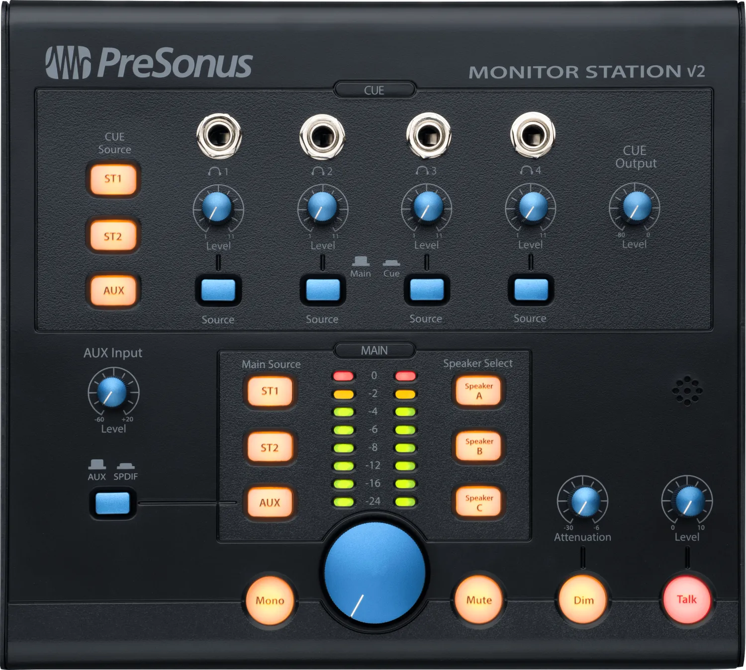 PreSonus Monitor Station V2 controller monitoraggio studio