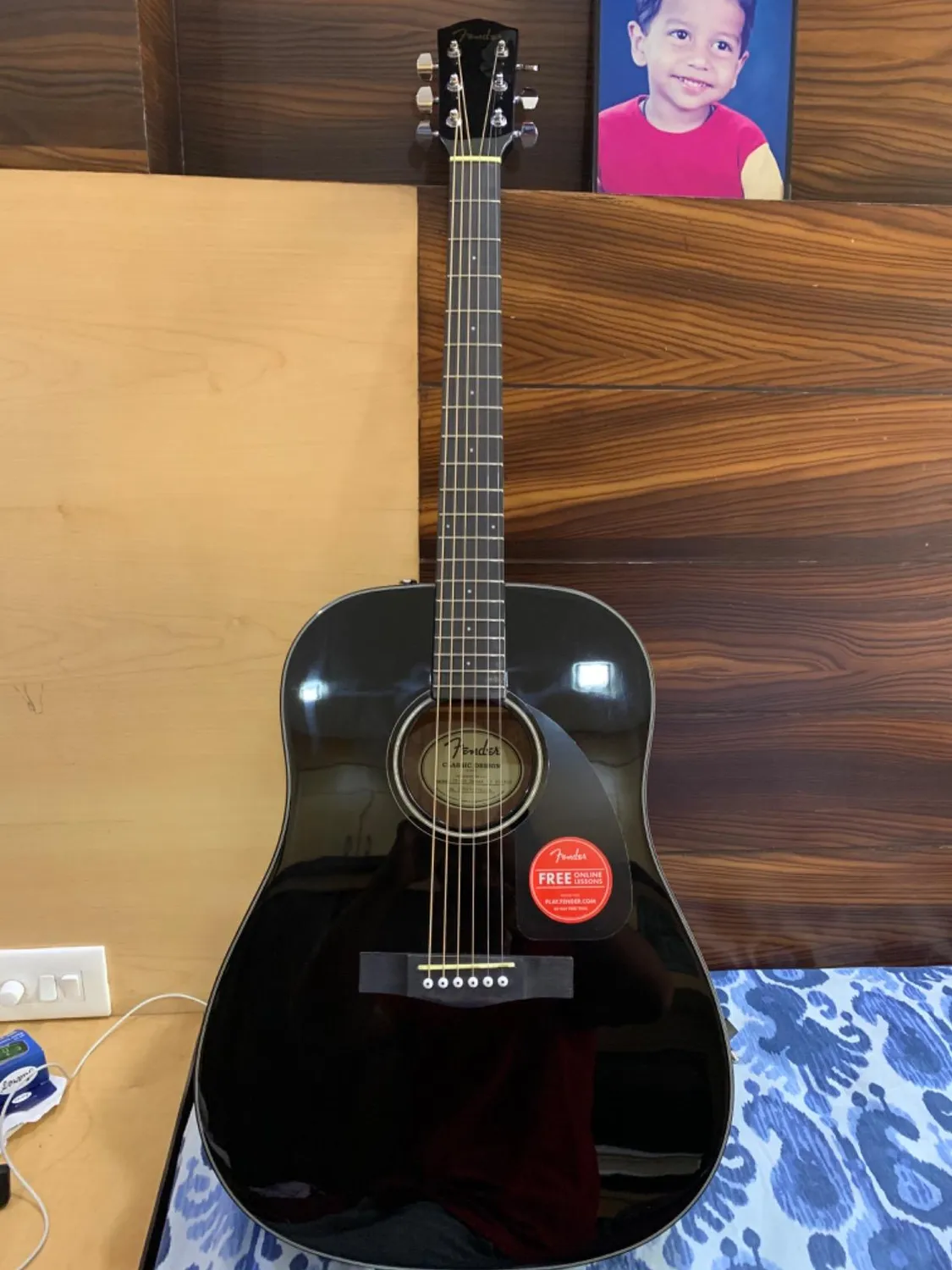 Fender CD-60 chitarra acustica dreadnought nera
