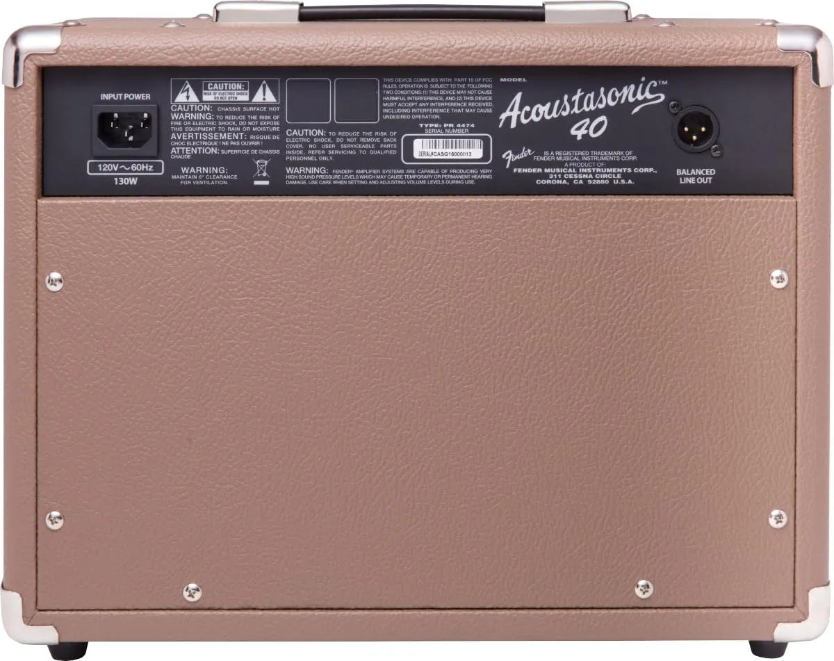 Fender Acoustasonic 40 Amplificatore Acustica e Voce 40W