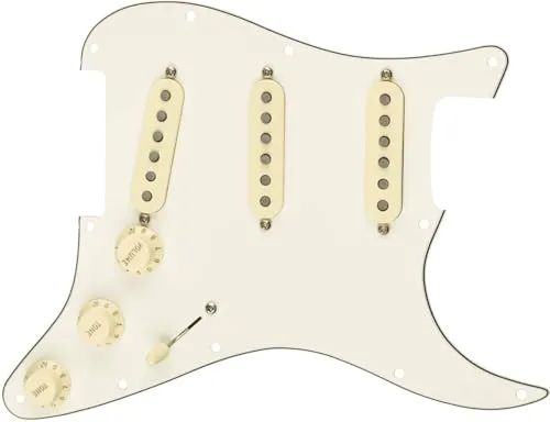 Fender Tex-Mex battipenna Stratocaster precablato parchment 11 fori