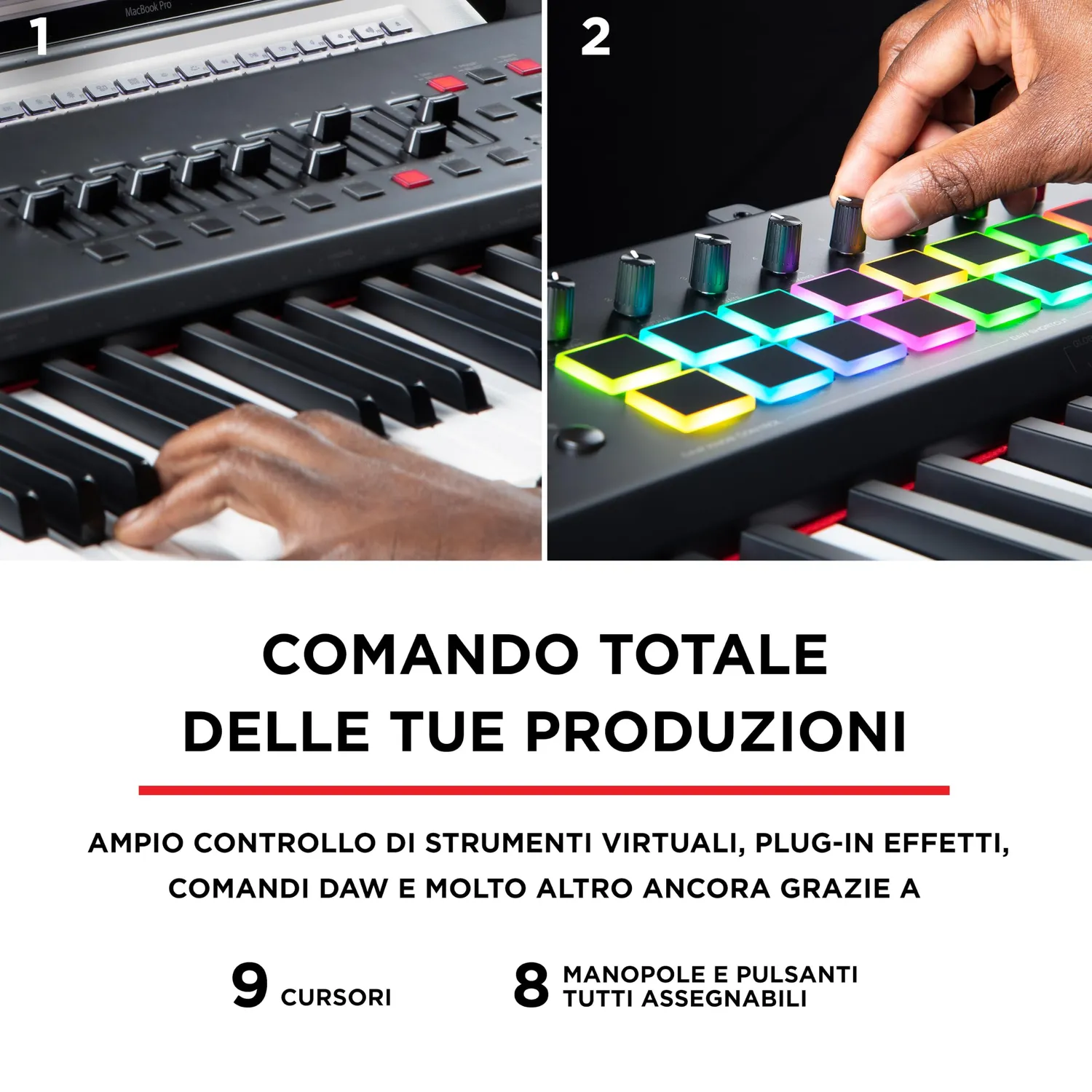 M-Audio Hammer 88 Pro controller MIDI 88 tasti pesati NKS