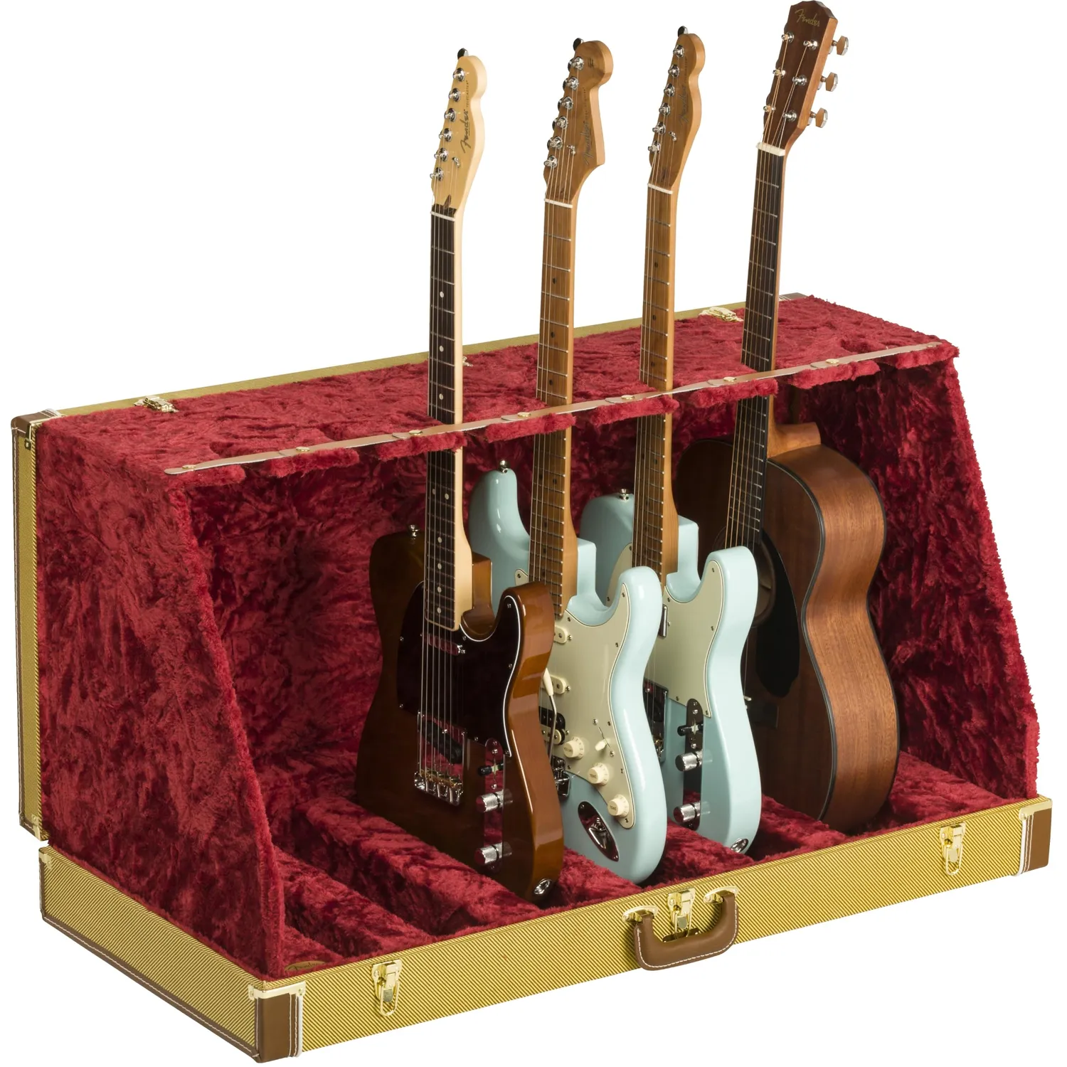 Fender Classic Rack Chitarre 7 Posti Tweed pieghevole supporto multiplo