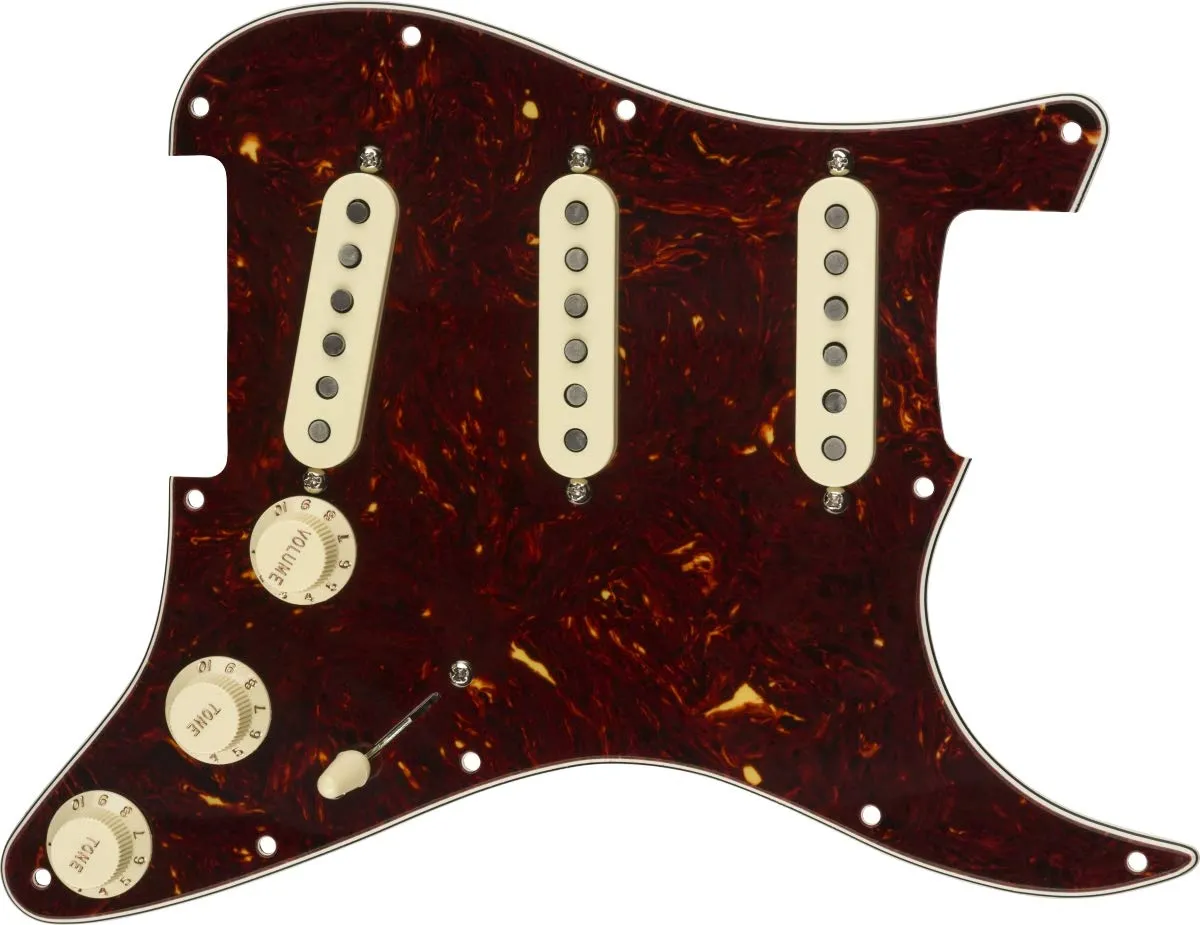 Fender Tex-Mex Battipenna Strat S/S/S Nero 11 Fori
